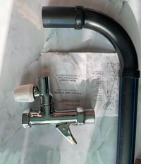 Кран смывной КрС-20-05.Рычаг вентиль с ПВХ трубкой.