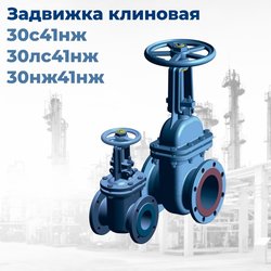 Задвижка клиновая 30с41нж Ду100, Ру1,6МПа, с КОФ и СНП прокладками