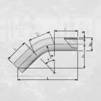 Отвод 1ГО.21°.219.8-ТУ 14-3Р-113-2010-К48. -20 согласно ГОСТ 24950