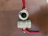 Краны шаровые, латунь Ст​андарт 220, ВР рычаг кр​асный ГАЛЛОП.