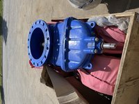 Задвижки чугунные с обрезиненным клином (новые, паспорта) 30ч39р, Ду350, Ру10/16