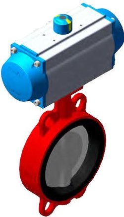 Дисковый поворотный затвор ГРАНВЭЛ, DN25–300, с пневмоприводами TORK