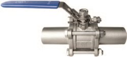 Кран шаровой BV17L с длинными патрубками