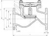 Клапан обратный 16с11нж DN 50-200 стальной