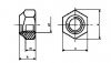 Гайка DIN 985 М 4, 5, 6, 8, 10, 12, 14, 16 мм