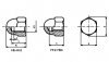 Гайка DIN 1587  М4, 5, 6, 8, 10, 12, 16, 20