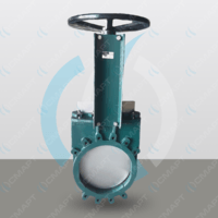 Задвижка чугунная TECOFI шиберная ножевая с невыдвижным штоком - Ду 400 Ру 7