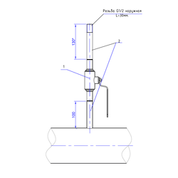 Узел отбора газа DN20-1,6-505-У1